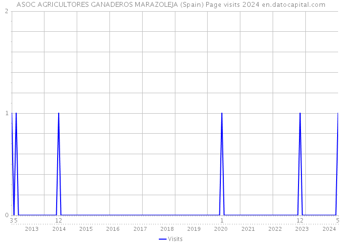 ASOC AGRICULTORES GANADEROS MARAZOLEJA (Spain) Page visits 2024 