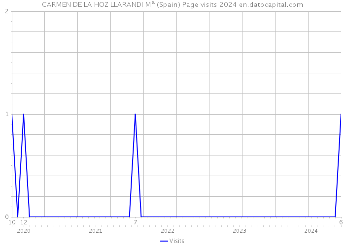 CARMEN DE LA HOZ LLARANDI Mª (Spain) Page visits 2024 