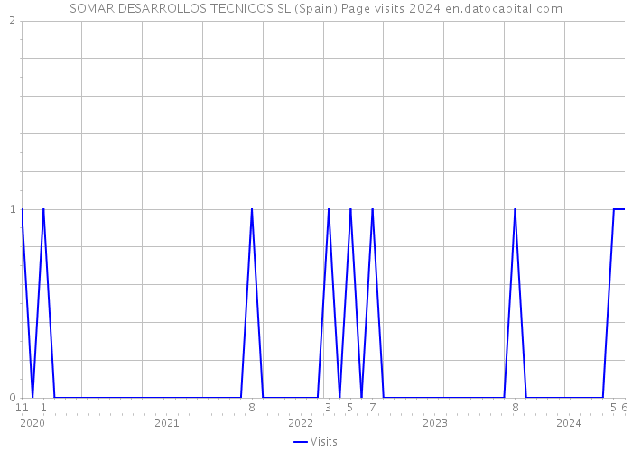 SOMAR DESARROLLOS TECNICOS SL (Spain) Page visits 2024 