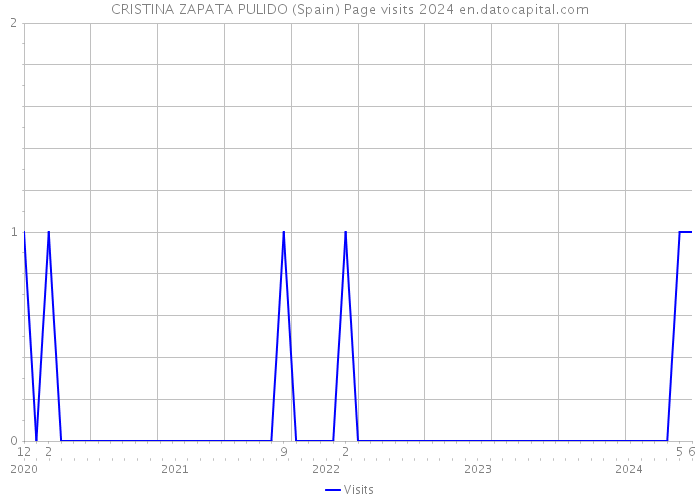 CRISTINA ZAPATA PULIDO (Spain) Page visits 2024 