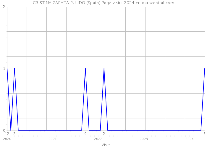 CRISTINA ZAPATA PULIDO (Spain) Page visits 2024 