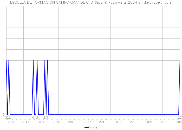 ESCUELA DE FORMACION CAMPO GRANDE C. B. (Spain) Page visits 2024 