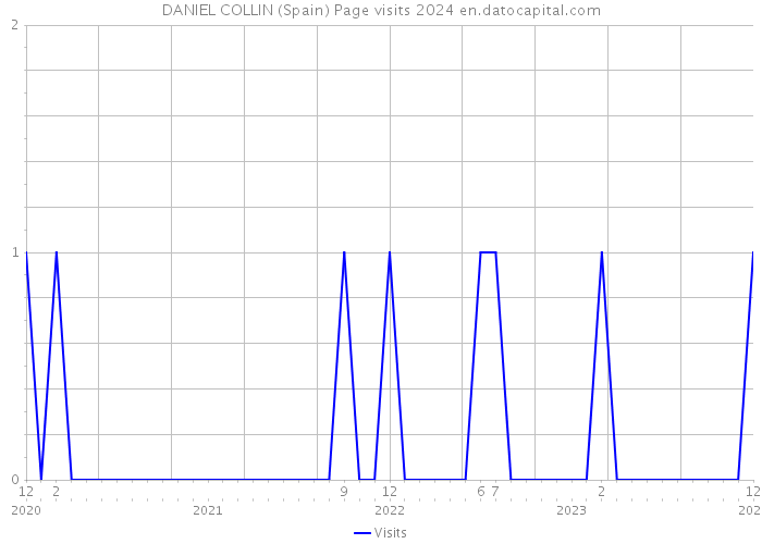 DANIEL COLLIN (Spain) Page visits 2024 