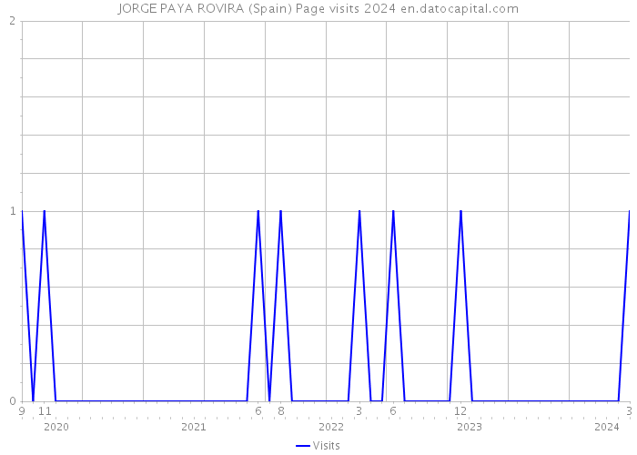 JORGE PAYA ROVIRA (Spain) Page visits 2024 