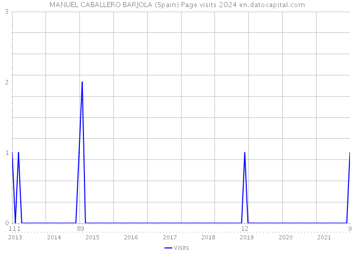 MANUEL CABALLERO BARJOLA (Spain) Page visits 2024 