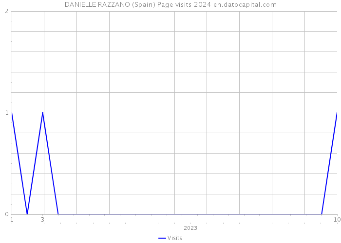 DANIELLE RAZZANO (Spain) Page visits 2024 