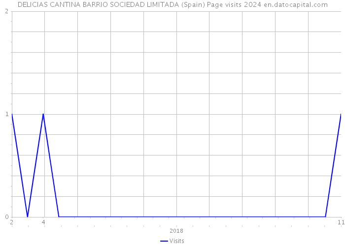 DELICIAS CANTINA BARRIO SOCIEDAD LIMITADA (Spain) Page visits 2024 