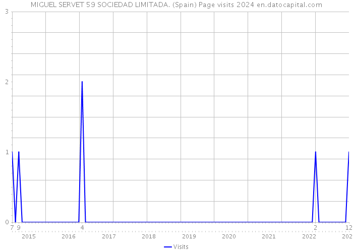 MIGUEL SERVET 59 SOCIEDAD LIMITADA. (Spain) Page visits 2024 