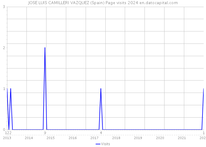 JOSE LUIS CAMILLERI VAZQUEZ (Spain) Page visits 2024 