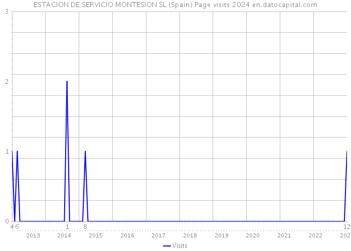 ESTACION DE SERVICIO MONTESION SL (Spain) Page visits 2024 