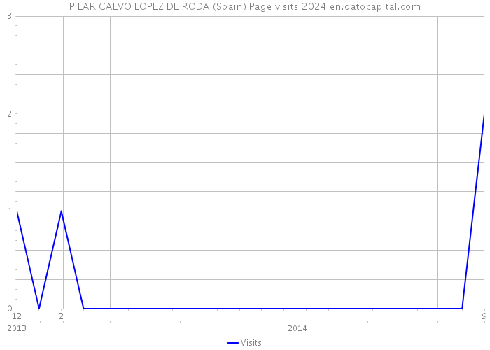 PILAR CALVO LOPEZ DE RODA (Spain) Page visits 2024 