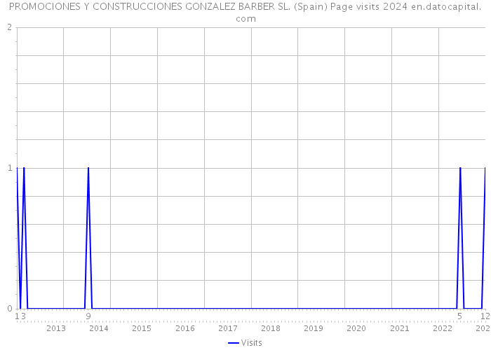 PROMOCIONES Y CONSTRUCCIONES GONZALEZ BARBER SL. (Spain) Page visits 2024 