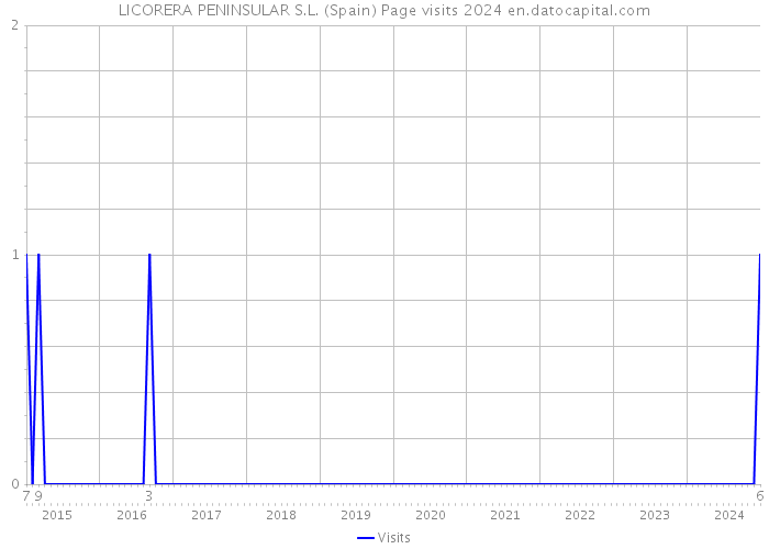 LICORERA PENINSULAR S.L. (Spain) Page visits 2024 