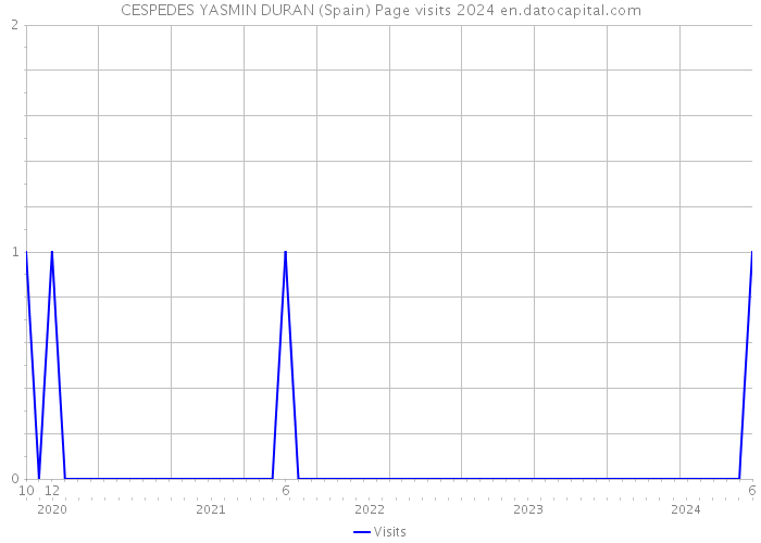 CESPEDES YASMIN DURAN (Spain) Page visits 2024 