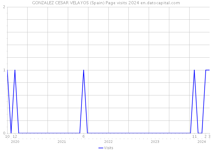 GONZALEZ CESAR VELAYOS (Spain) Page visits 2024 
