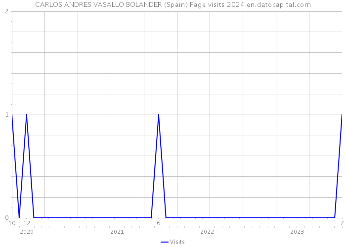 CARLOS ANDRES VASALLO BOLANDER (Spain) Page visits 2024 
