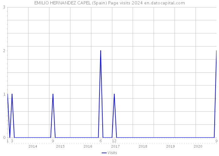 EMILIO HERNANDEZ CAPEL (Spain) Page visits 2024 