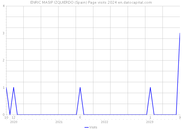 ENRIC MASIP IZQUIERDO (Spain) Page visits 2024 