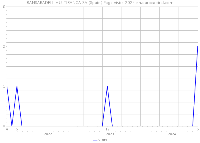 BANSABADELL MULTIBANCA SA (Spain) Page visits 2024 