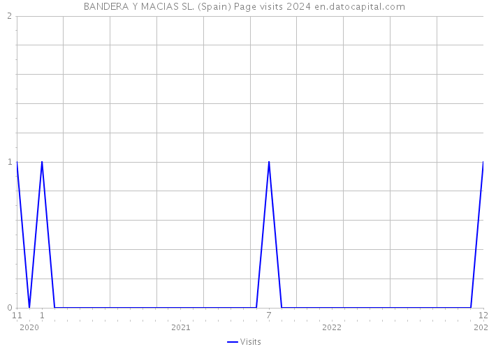 BANDERA Y MACIAS SL. (Spain) Page visits 2024 