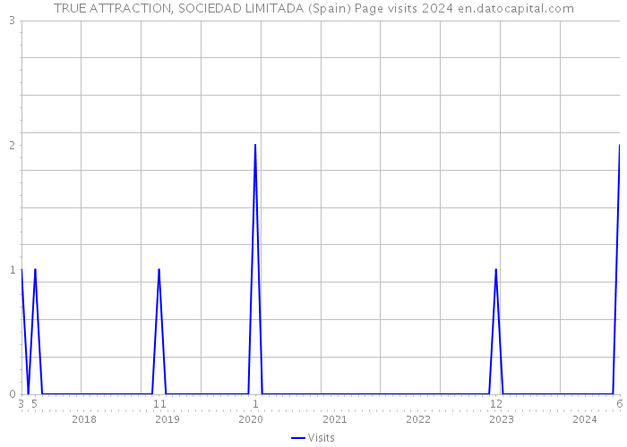 TRUE ATTRACTION, SOCIEDAD LIMITADA (Spain) Page visits 2024 