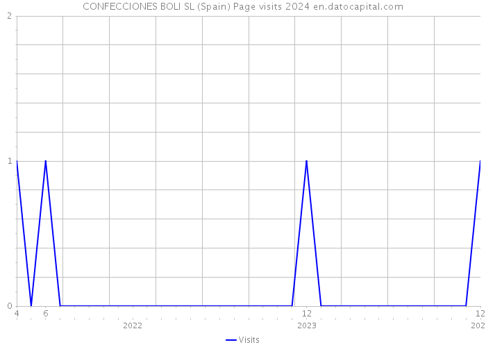 CONFECCIONES BOLI SL (Spain) Page visits 2024 