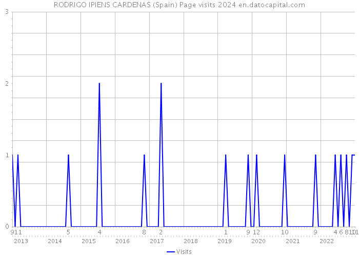 RODRIGO IPIENS CARDENAS (Spain) Page visits 2024 