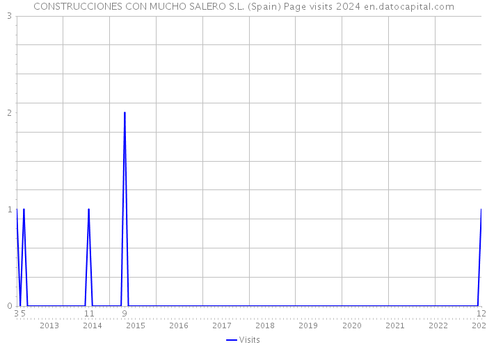 CONSTRUCCIONES CON MUCHO SALERO S.L. (Spain) Page visits 2024 