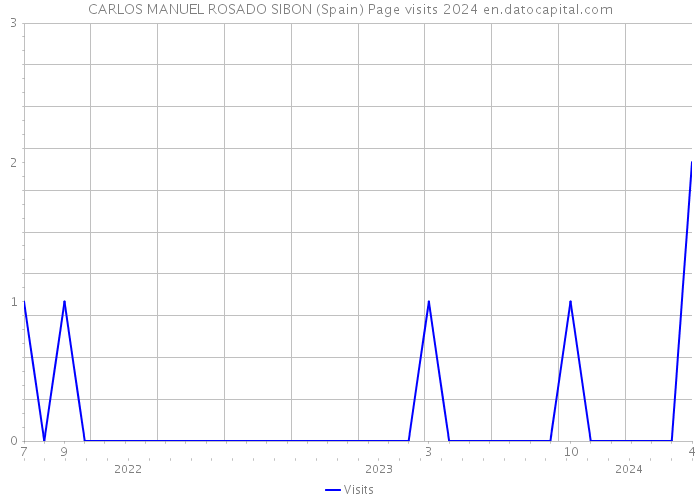 CARLOS MANUEL ROSADO SIBON (Spain) Page visits 2024 
