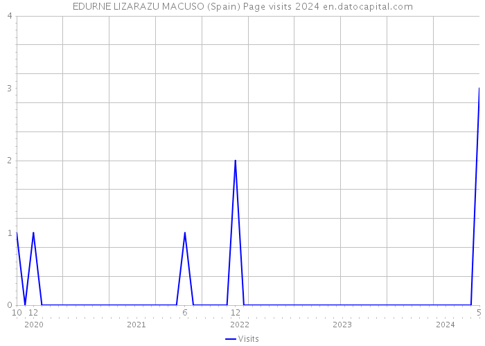 EDURNE LIZARAZU MACUSO (Spain) Page visits 2024 