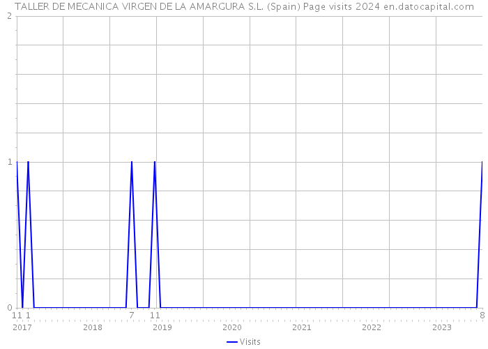 TALLER DE MECANICA VIRGEN DE LA AMARGURA S.L. (Spain) Page visits 2024 