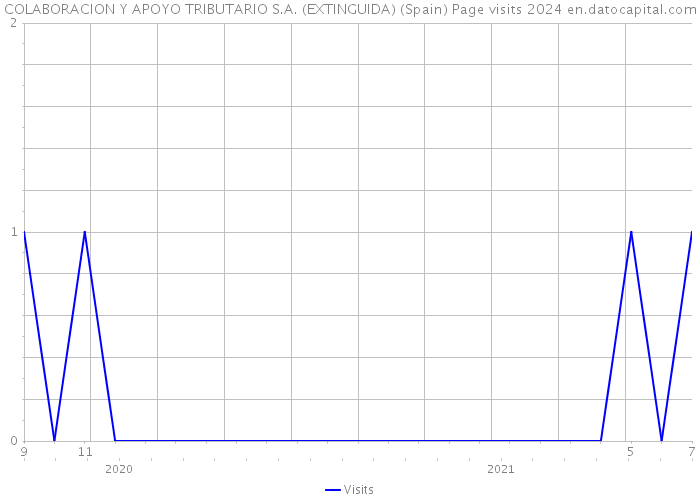 COLABORACION Y APOYO TRIBUTARIO S.A. (EXTINGUIDA) (Spain) Page visits 2024 