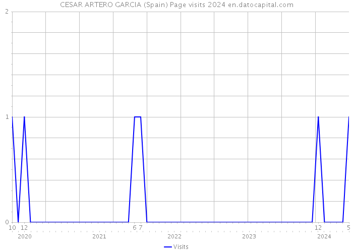 CESAR ARTERO GARCIA (Spain) Page visits 2024 
