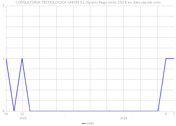 CONSULTORIA TECNOLOGICA UNION S.L (Spain) Page visits 2024 