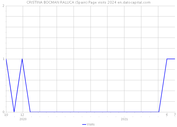 CRISTINA BOCMAN RALUCA (Spain) Page visits 2024 