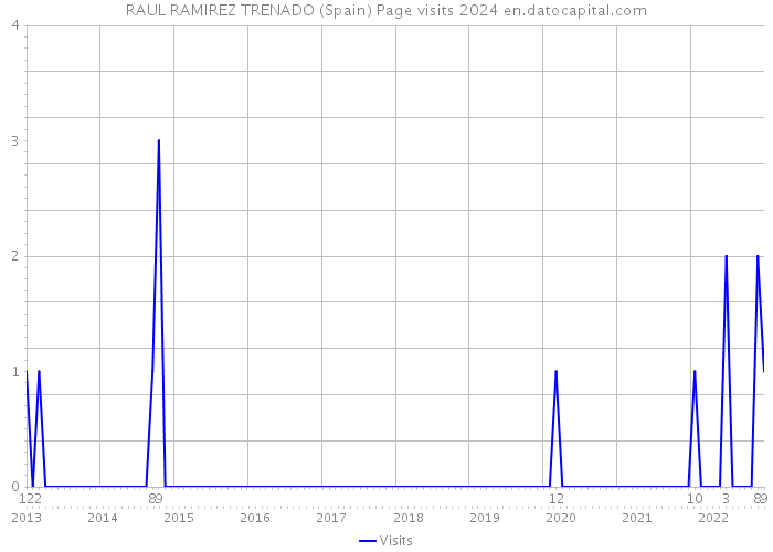 RAUL RAMIREZ TRENADO (Spain) Page visits 2024 