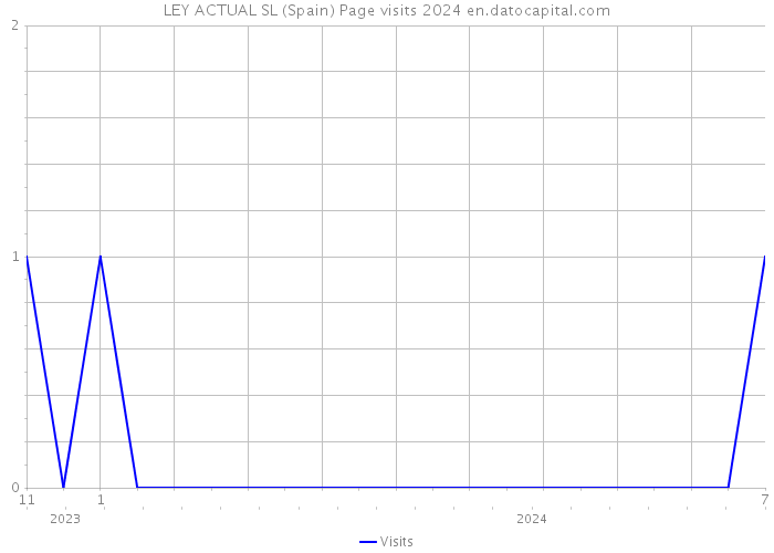 LEY ACTUAL SL (Spain) Page visits 2024 