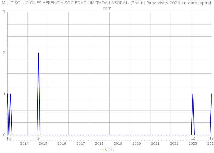 MULTISOLUCIONES HERENCIA SOCIEDAD LIMITADA LABORAL. (Spain) Page visits 2024 