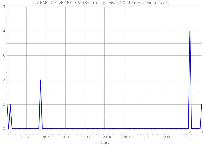RAFAEL GALVEZ ESTEPA (Spain) Page visits 2024 