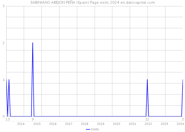 SABINIANO ABEJON PEÑA (Spain) Page visits 2024 
