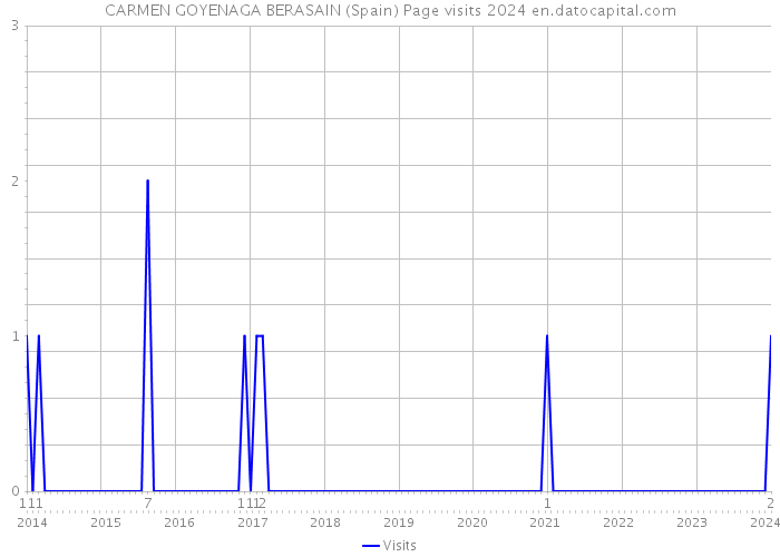 CARMEN GOYENAGA BERASAIN (Spain) Page visits 2024 