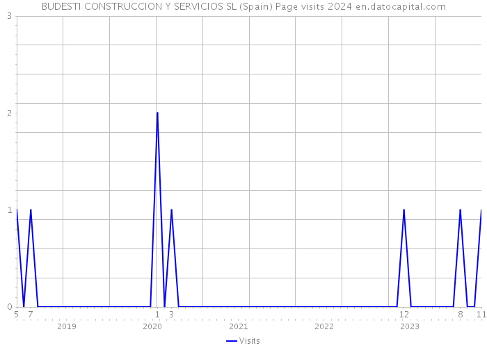 BUDESTI CONSTRUCCION Y SERVICIOS SL (Spain) Page visits 2024 