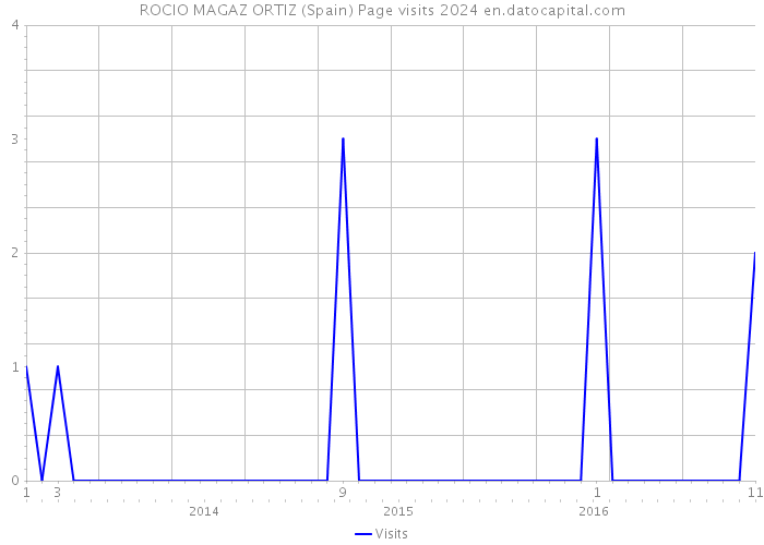 ROCIO MAGAZ ORTIZ (Spain) Page visits 2024 