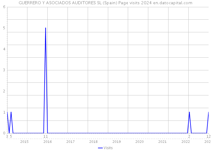 GUERRERO Y ASOCIADOS AUDITORES SL (Spain) Page visits 2024 