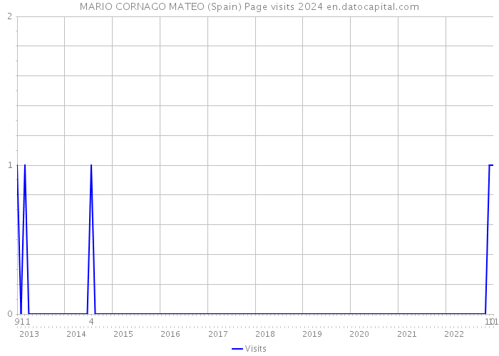 MARIO CORNAGO MATEO (Spain) Page visits 2024 