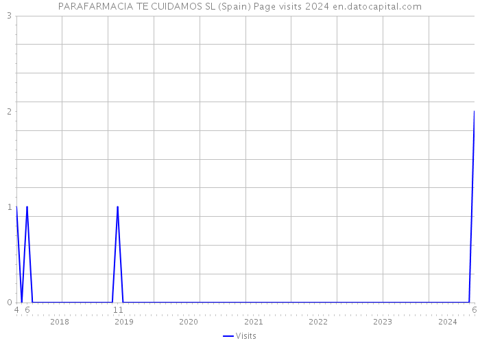 PARAFARMACIA TE CUIDAMOS SL (Spain) Page visits 2024 
