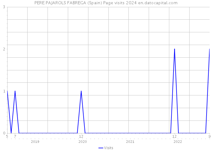 PERE PAJAROLS FABREGA (Spain) Page visits 2024 