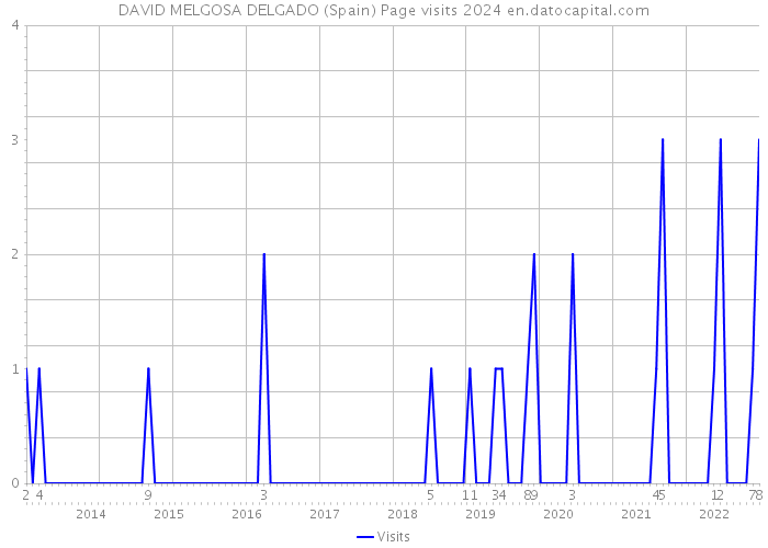 DAVID MELGOSA DELGADO (Spain) Page visits 2024 