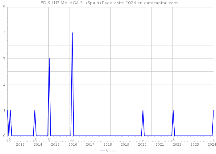 LED & LUZ MALAGA SL (Spain) Page visits 2024 