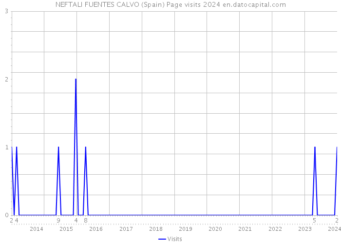 NEFTALI FUENTES CALVO (Spain) Page visits 2024 